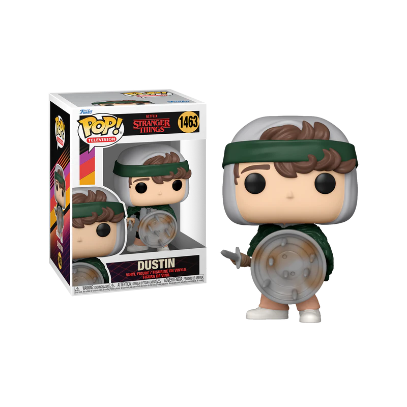 STRANGER THINGS S4 - POP TV N° 1463 - Chasseur Dustin avec Bouclier 