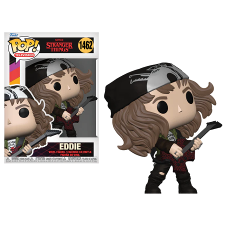 STRANGER THINGS S4 - POP TV N° 1462 - Chasseur Eddie avec Guitare 