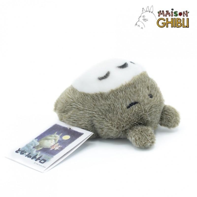 MON VOISIN TOTORO - Totoro Gris Allongé - Peluche Fluffy Beanbag 7cm 