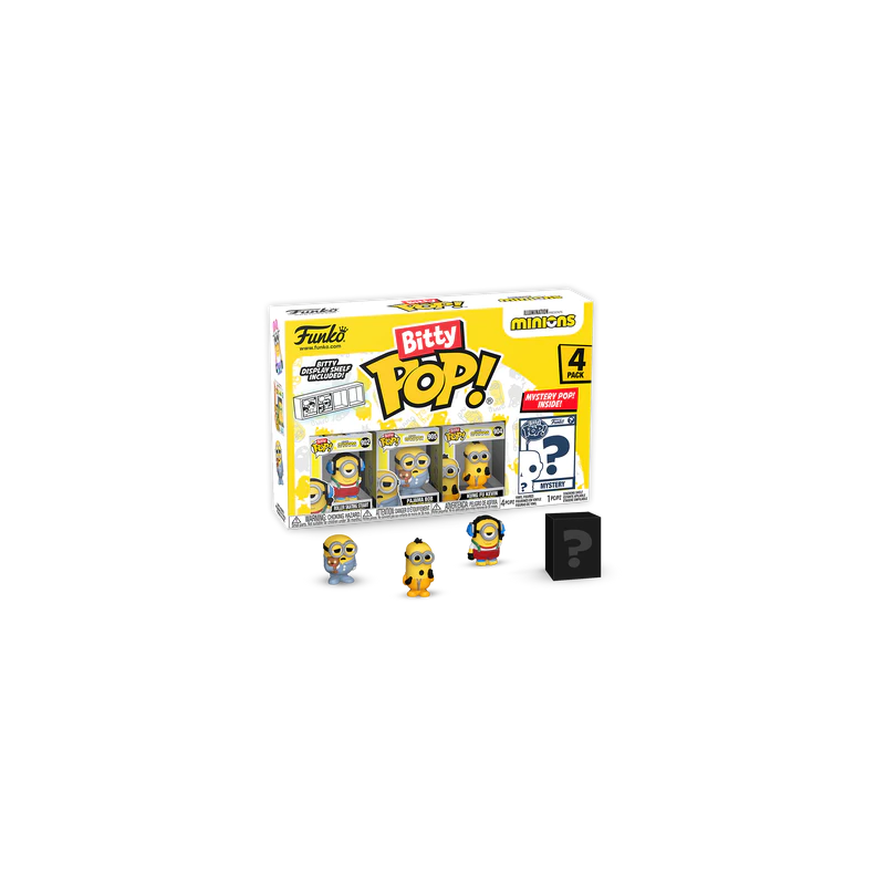 MINIONS - Bitty Pop 4 Pack 2.5cm - Roller Skating Stuart 