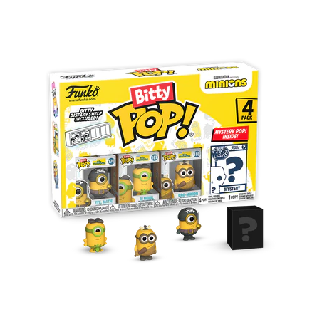MINIONS - Bitty Pop 4 Pack 2.5cm - Eye Matie 