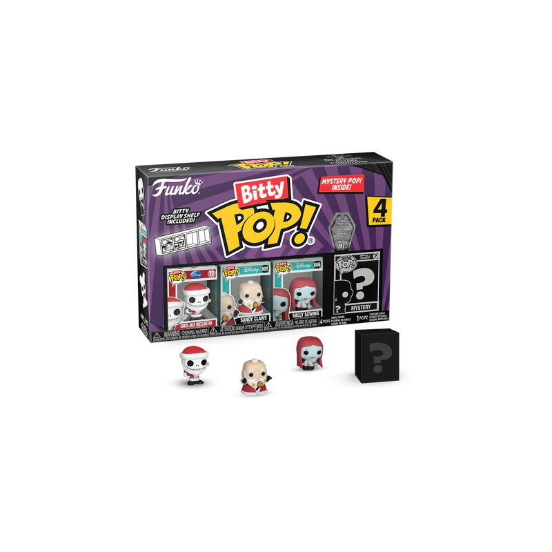 NBX - Bitty Pop 4 Pack 2.5cm - Santa Jack 