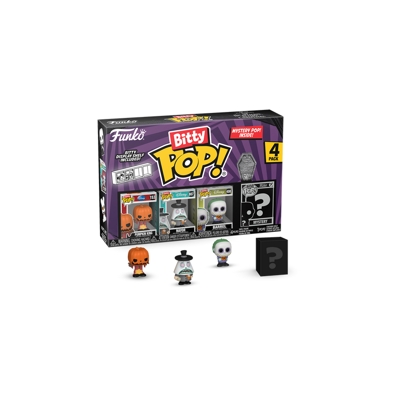 NBX - Bitty Pop 4 Pack 2.5cm - Jack Citrouille 