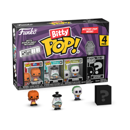 NBX - Bitty Pop 4 Pack 2.5cm - Jack Citrouille 
