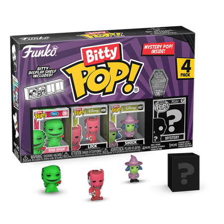 NBX - Bitty Pop 4 Pack 2.5cm - Oogie Boogie 