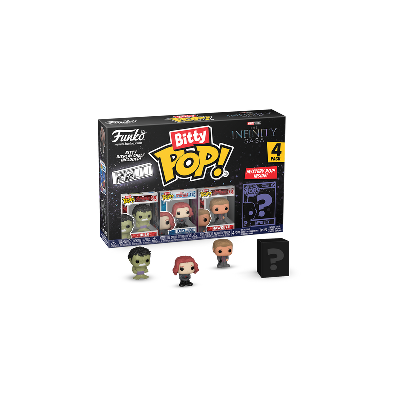 MARVEL - Bitty Pop 4 Pack 2.5cm - Hulk 