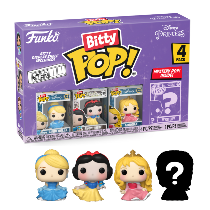 DISNEY PRINCESSE - Bitty Pop 4 Pack 2.5cm - Cendrillon 