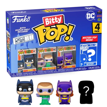 DC - Bitty Pop 4 Pack 2.5cm - Batman Adam West 
