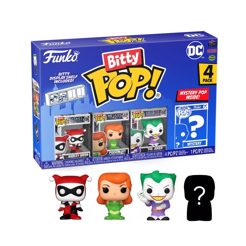 DC - Bitty Pop 4 Pack 2.5cm - Harley Quinn 
