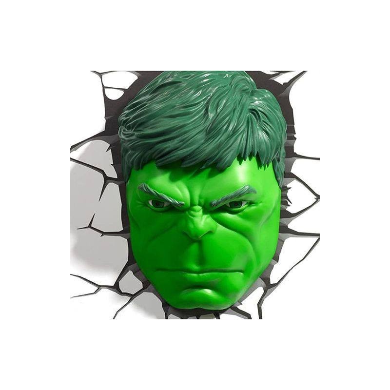 Marvel lampe 3D LED Hulk Face 3D 