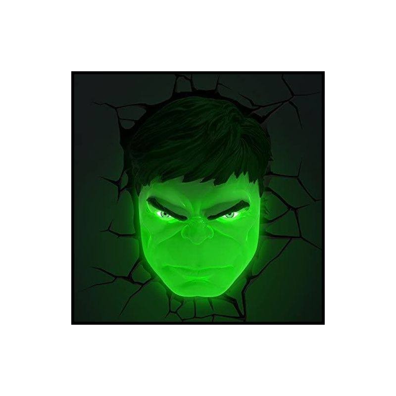 Marvel lampe 3D LED Hulk Face 3D 