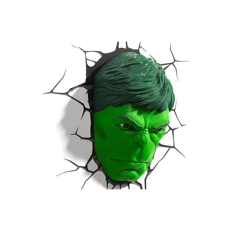 Marvel lampe 3D LED Hulk Face 3D 