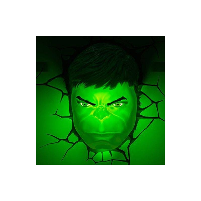 Marvel lampe 3D LED Hulk Face 3D 