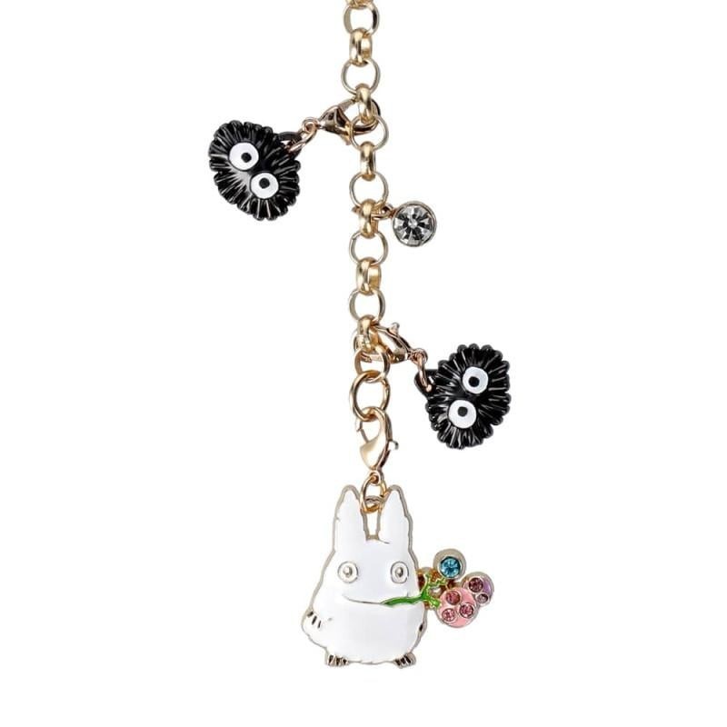 MON VOISIN TOTORO - Totoro blanc & Fruits - Chainette charms 