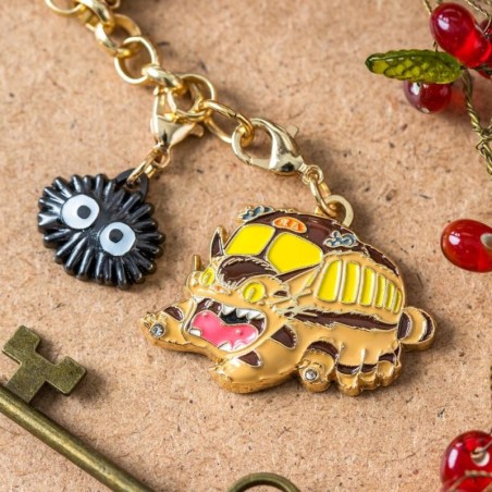 MON VOISIN TOTORO - Chatbus & Noiraude - Chainette charms 