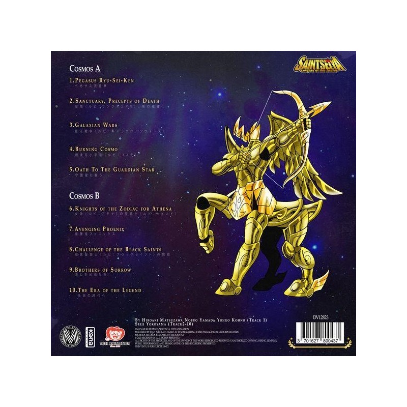 SAINT SEIYA - Music Vinyle Collection Vol.1 
