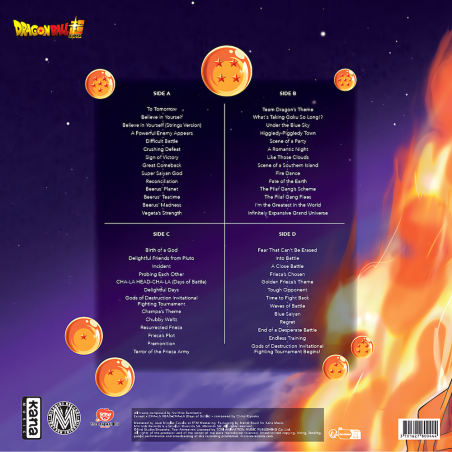 DRAGON BALL SUPER  - 2 Vinyle Original Soundtrack Vol.1 