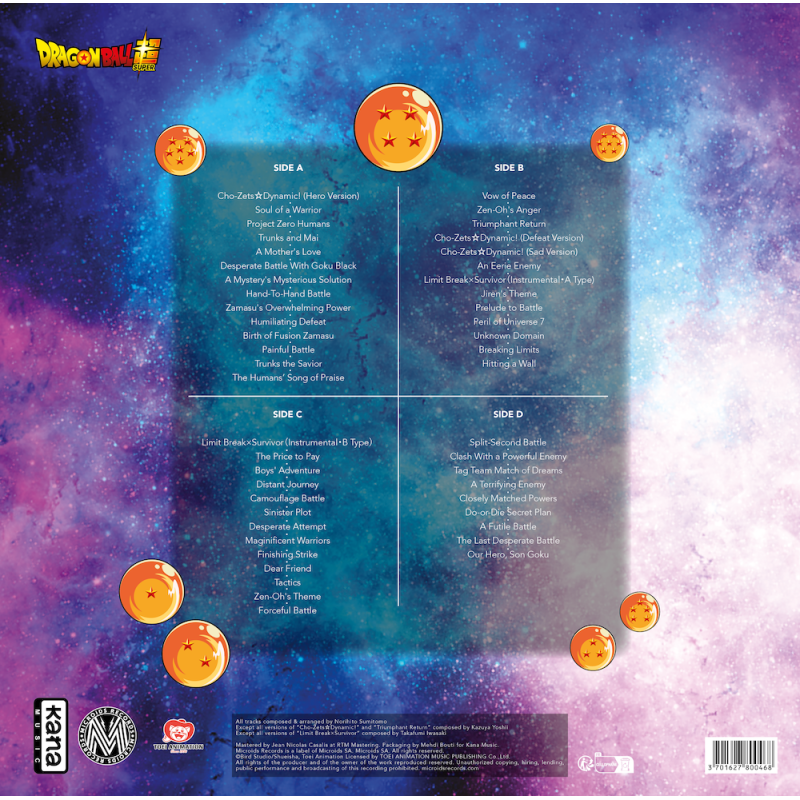 DRAGON BALL SUPER  - 2 Vinyle Original Soundtrack Vol.2 