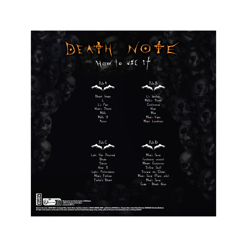 DEATH NOTE - Vinyle Original Soundtrack Vol 3 
