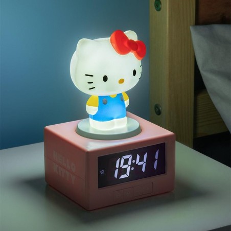 HELLO KITTY - Réveil Lumineux Icon 12cm 