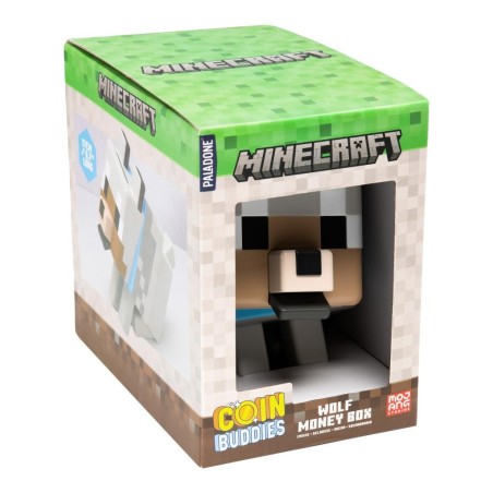 MINECRAFT - Loup - Tirelire 3D 