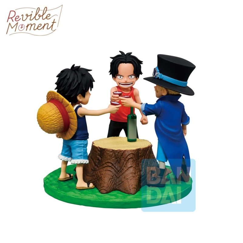 ONE PIECE - Ace & Sabo & Luffy - Figurine Dramatic Memories 10cm 