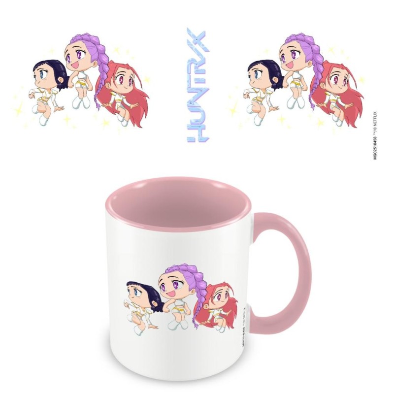K-POP DEMON HUNTERS - Huntrix Chibi - Mug interieur Coloré 325ml 
