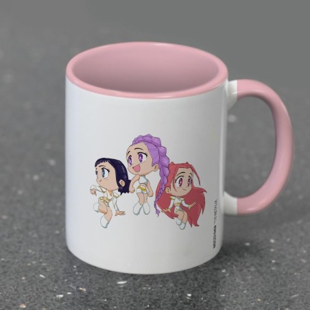 K-POP DEMON HUNTERS - Huntrix Chibi - Mug interieur Coloré 325ml 