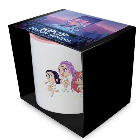 K-POP DEMON HUNTERS - Huntrix Chibi - Mug interieur Coloré 325ml 