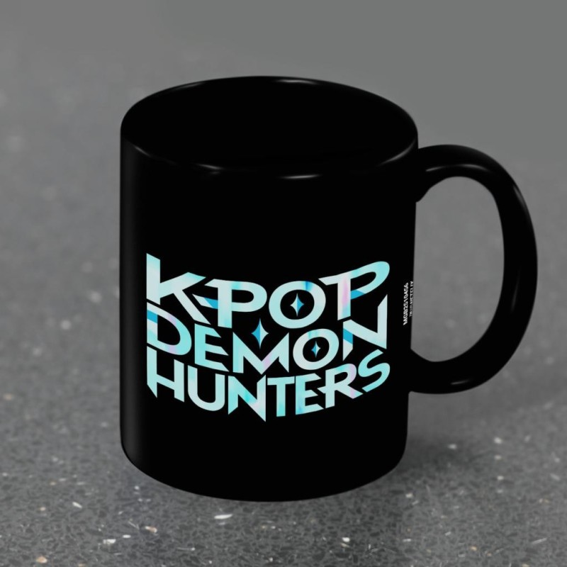 K-POP DEMON HUNTERS - Logo - Black Pod Mug 325ml 