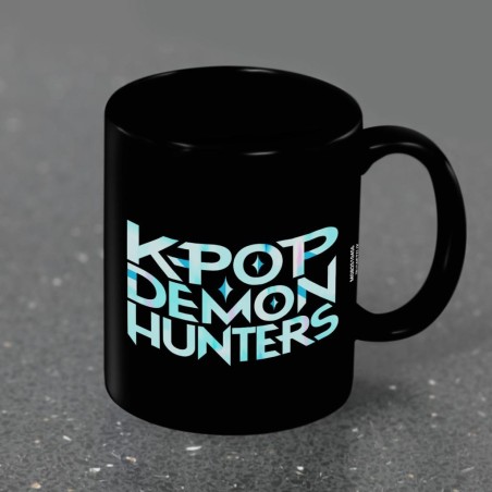 K-POP DEMON HUNTERS - Logo - Black Pod Mug 325ml 