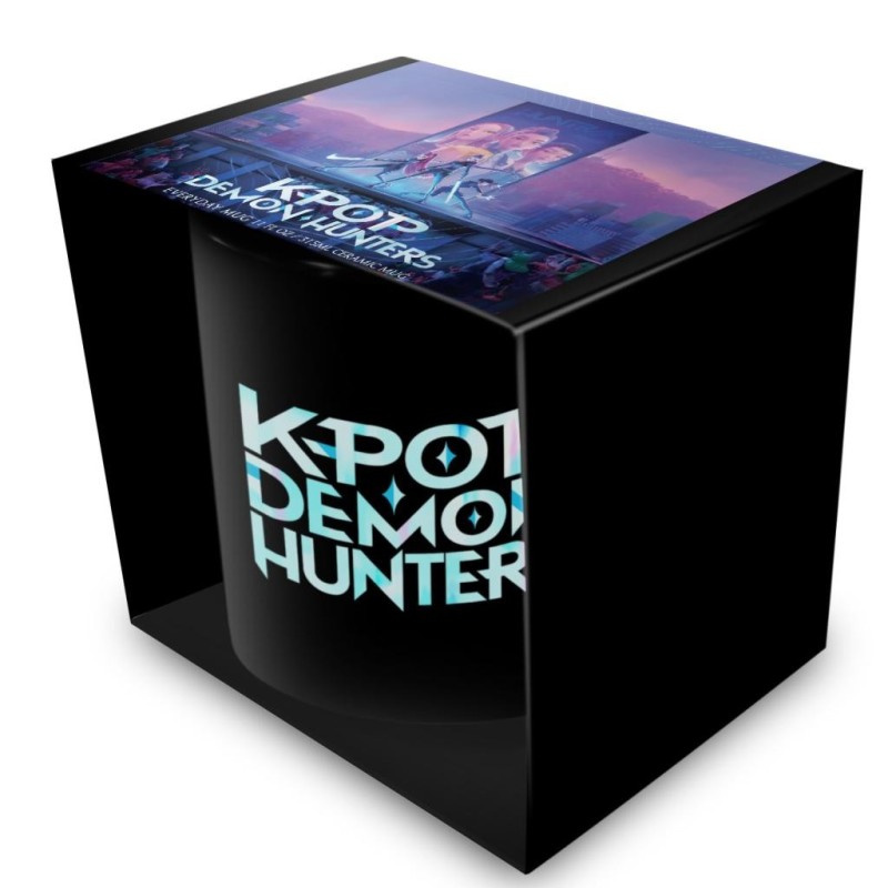 K-POP DEMON HUNTERS - Logo - Black Pod Mug 325ml 