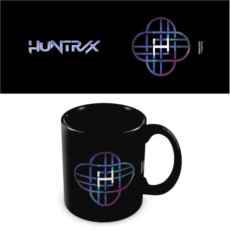 K-POP DEMON HUNTERS - Huntrix Logo - Black Pod Mug 325ml 
