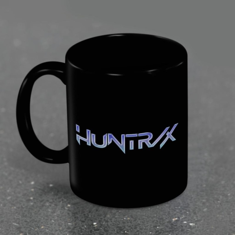 K-POP DEMON HUNTERS - Huntrix Logo - Black Pod Mug 325ml 