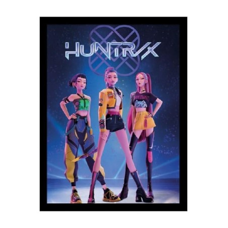 K-POP DEMON HUNTERS - Huntrix - Impression Encadrée 45x35cm 