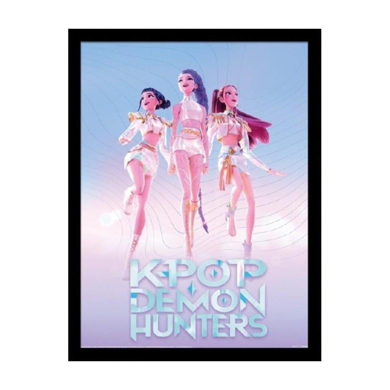 K-POP DEMON HUNTERS - Trio - Impression Encadrée 45x35cm 
