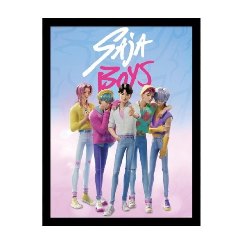 K-POP DEMON HUNTERS - Saja Boys - Impression Encadrée 45x35cm 