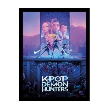 K-POP DEMON HUNTERS - Key Art - Impression Encadrée 45x35cm 