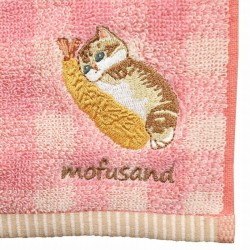 MOFUSAND - Chaton-Nyan Empreinte Rouge - Mini Serviette 25x25cm  2