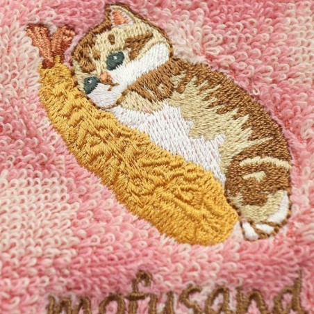 MOFUSAND - Chaton-Nyan Empreinte Rouge - Mini Serviette 25x25cm 