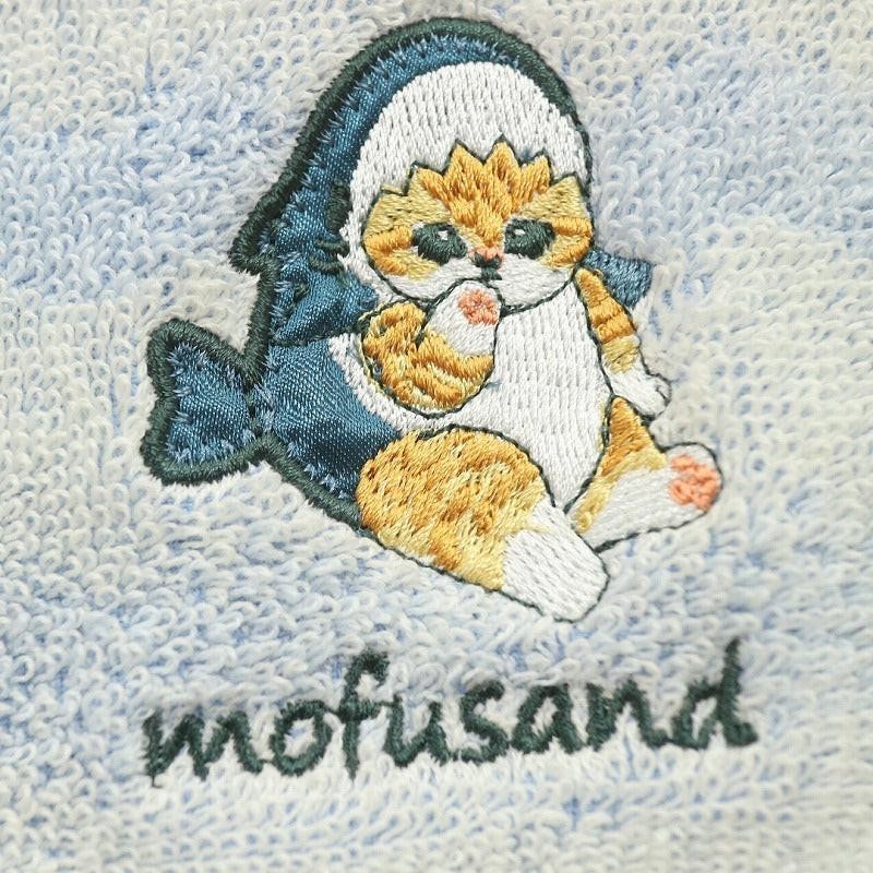 MOFUSAND - Chaton-Nyan Empreinte Bleu - Mini Serviette 25x25cm 
