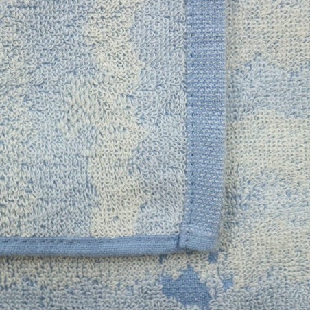 MOFUSAND - Chaton-Nyan Empreinte Bleu - Mini Serviette 25x25cm 