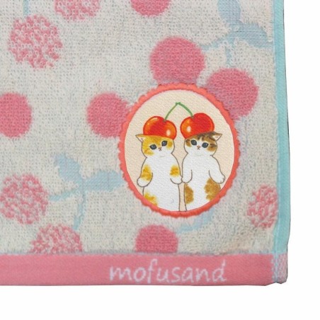 MOFUSAND - Chaton-Nyan Cerise - Mini Serviette 25x25cm 