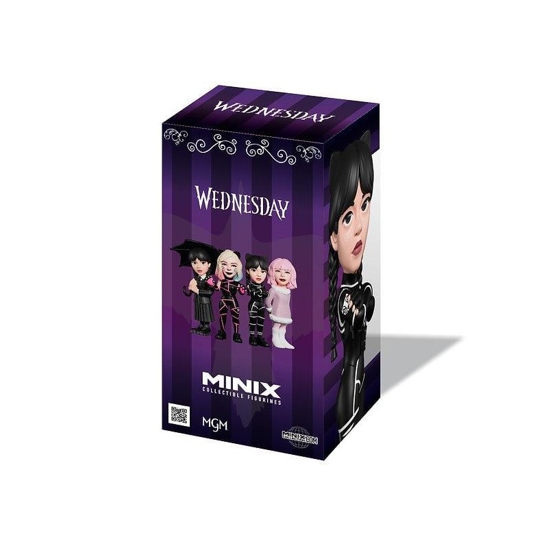 MERCREDI - Mercredy Addams en chat - Figurine Minix 12cm 
