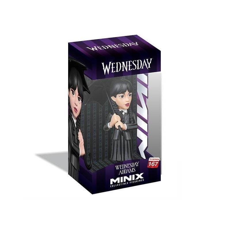 MERCREDI - Mercredy Addams avec parapluie - Figurine Minix 12cm 