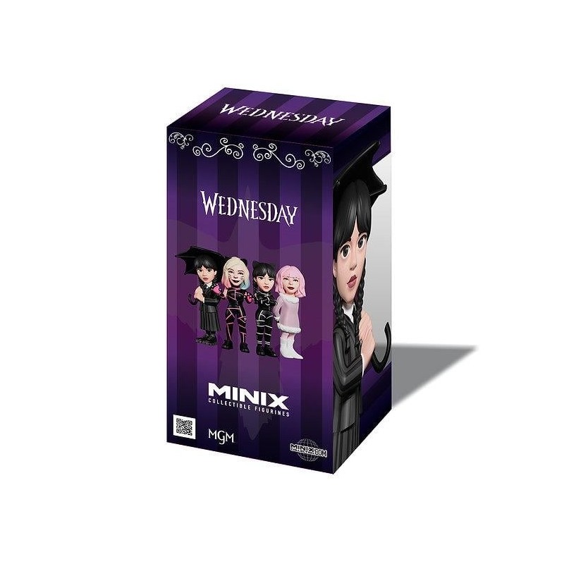 MERCREDI - Mercredy Addams avec parapluie - Figurine Minix 12cm 