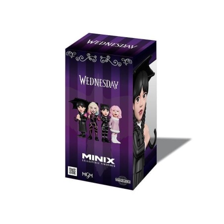 MERCREDI - Mercredy Addams avec parapluie - Figurine Minix 12cm 