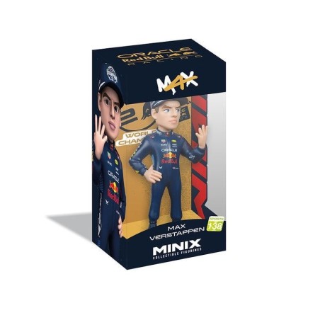 RED BULL - Max Verstappen "4 World Champion" - Figurine Minix 12cm 
