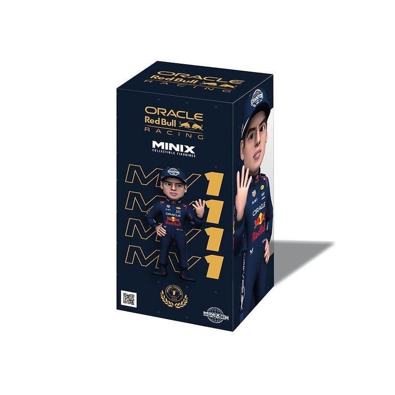 RED BULL - Max Verstappen "4 World Champion" - Figurine Minix 12cm 