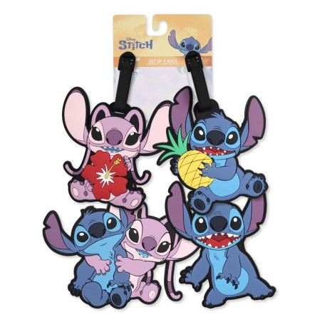 STITCH & ANGEL - Set d'Etiquettes à Bagages - 4 Pc. 
